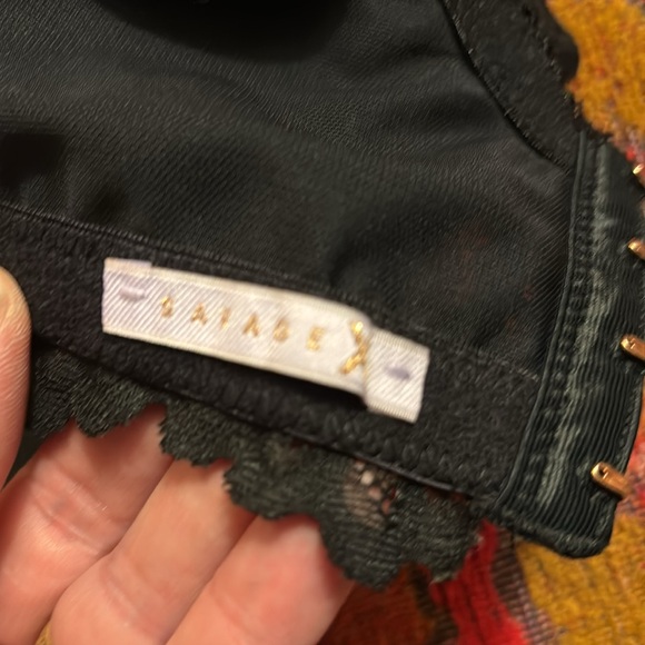 Savage X Fenty Lace Underwire Bra Size 42D Black - Picture 8 of 8